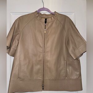 Lafayette short sleeve leather jacket